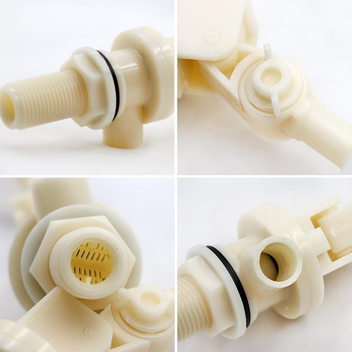 MUALROUS Automatische Tränkeschale Edelstahl Rindertränke mit 2 Stück 1" 2 Schwimmerventi Wasserträn