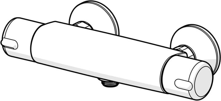 Hansa Hansamicra Duscharmatur, mit Sicherungseinrichtung, Eco-Funktion, vertauschte Kalt-/Warmwasser