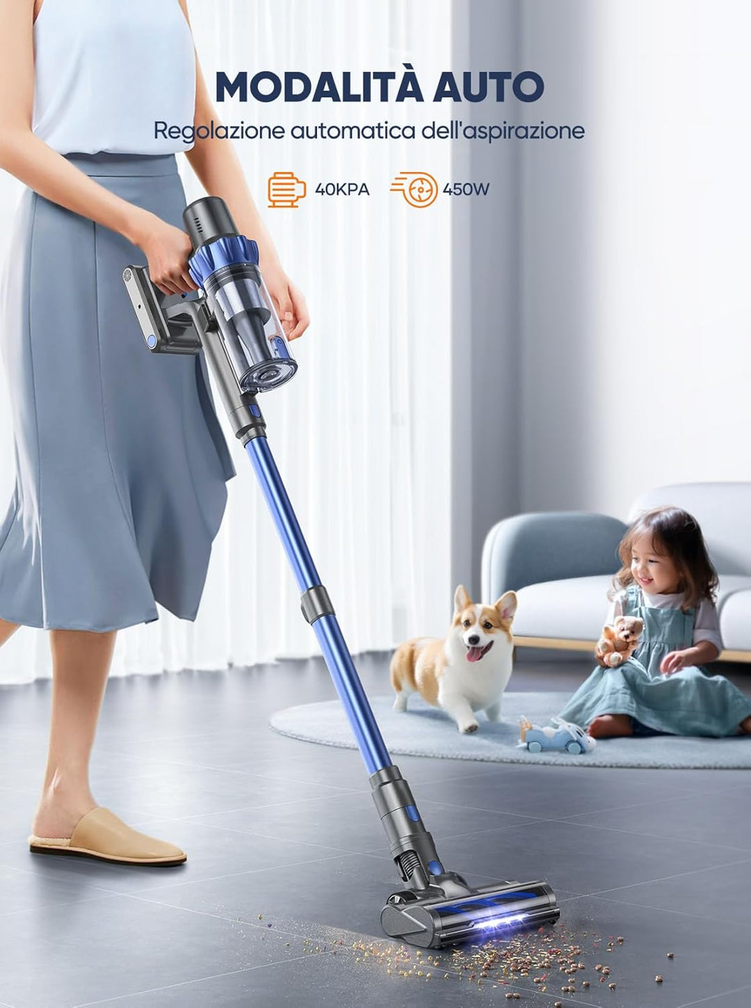 Ersatzakku für INTETURE BP10 Akku Staubsauger– Blau Version