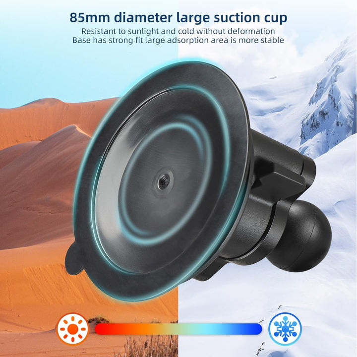 FANAUE Twist Lock Saugnapf Basis mit 1-Zoll-Kugel-Adapter kompatibel mit RAM Mount B Grösse Doppelso