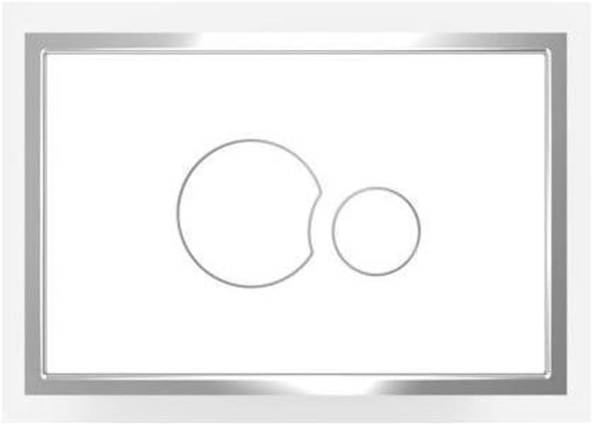 SANIT Betätigungsplatte SK706 (flächenbündig, Farbe weiss, für UP Spülkästen mit kleiner Revisionsöf