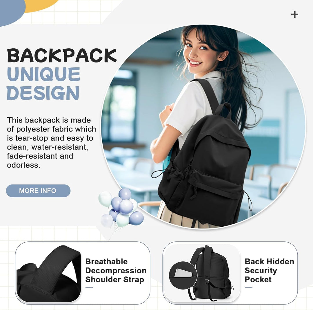 WEPLAN Schulrucksack Mädchen Jungen Rucksack Schule Teenager,Wasserdicht Rucksack School Bag,Schulra