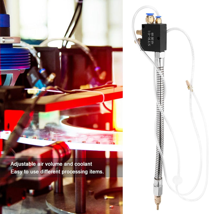 Nebelkühlmittelschmiersprühgerät STR-01 Drehmaschine Kühlerschleifzubehör zum Schneiden Gravur CNC-K