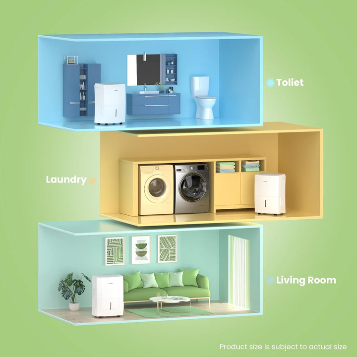 Comfee Luftentfeuchter, 20L/24h, Raumgrösse ca.100m³(40m²), MDDF-20DEN7-WF, APP-fähig, 20L-40m²-DF3(