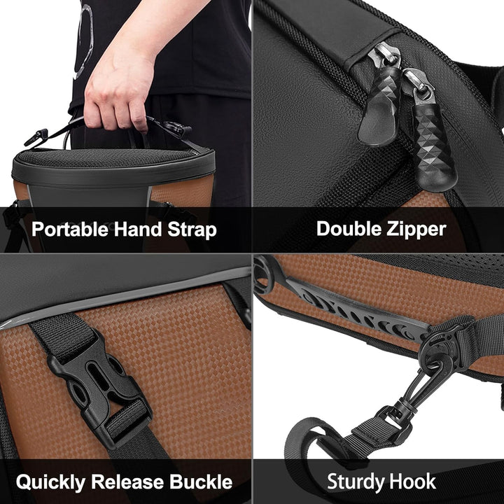 MOSISO Motorrad Hecktasche Multifunktionale wasserdichte Polyester Aufbewahrung Satteltasche, 10L Ou