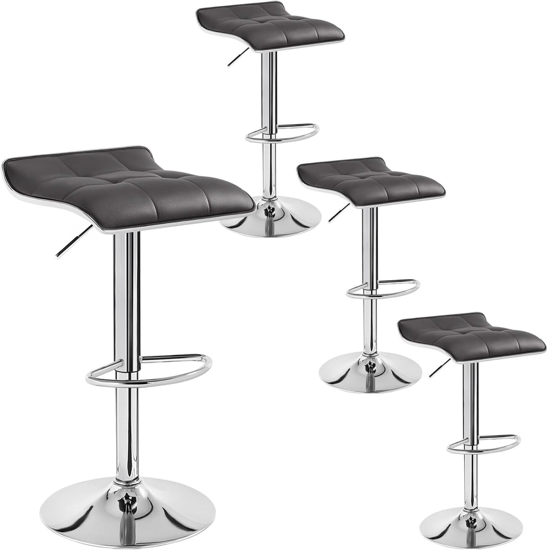 WOLTU 4er Set Barhocker Barstuhl Design Hocker, Höhenverstellbar, Gut Gepolsterte Sitzfläche, Antiru