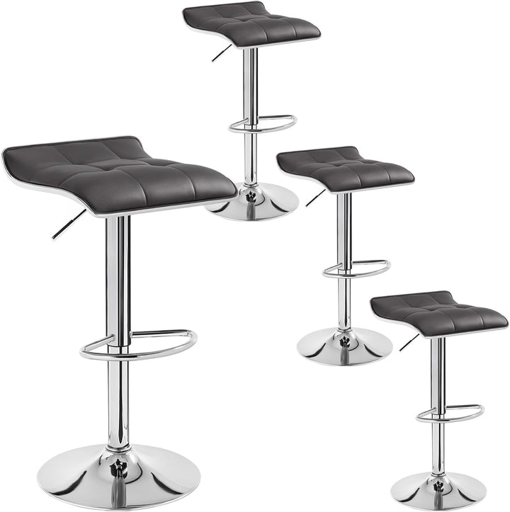 WOLTU 4er Set Barhocker Barstuhl Design Hocker, Höhenverstellbar, Gut Gepolsterte Sitzfläche, Antiru