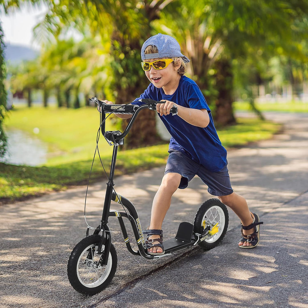 HOMCOM Kinderroller ab 5 Jahre Scooter Kinderscooter Tretroller Cityroller Kinder Roller Kickboard m