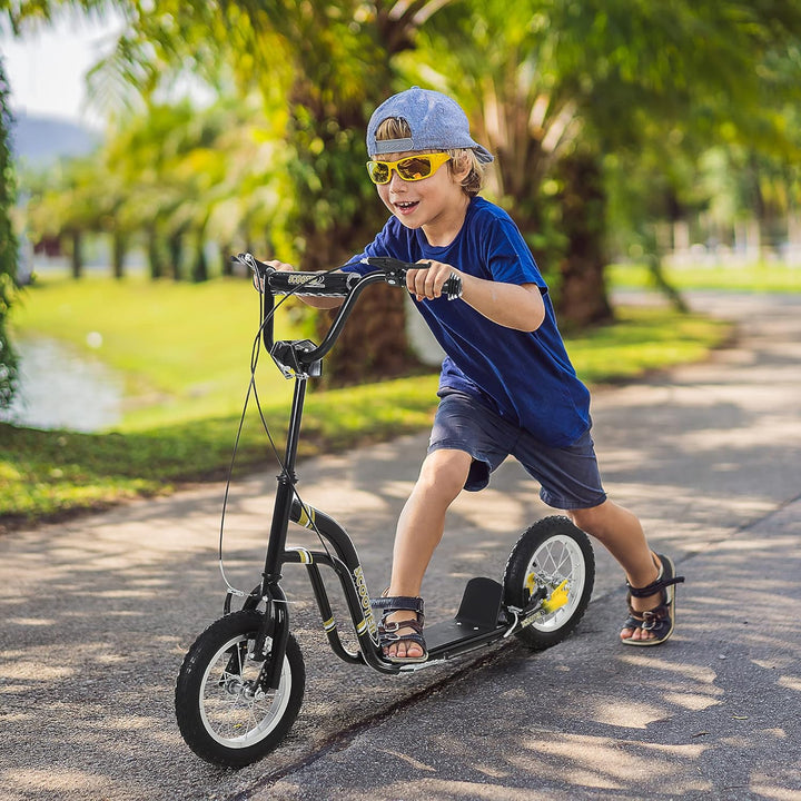 HOMCOM Kinderroller ab 5 Jahre Scooter Kinderscooter Tretroller Cityroller Kinder Roller Kickboard m