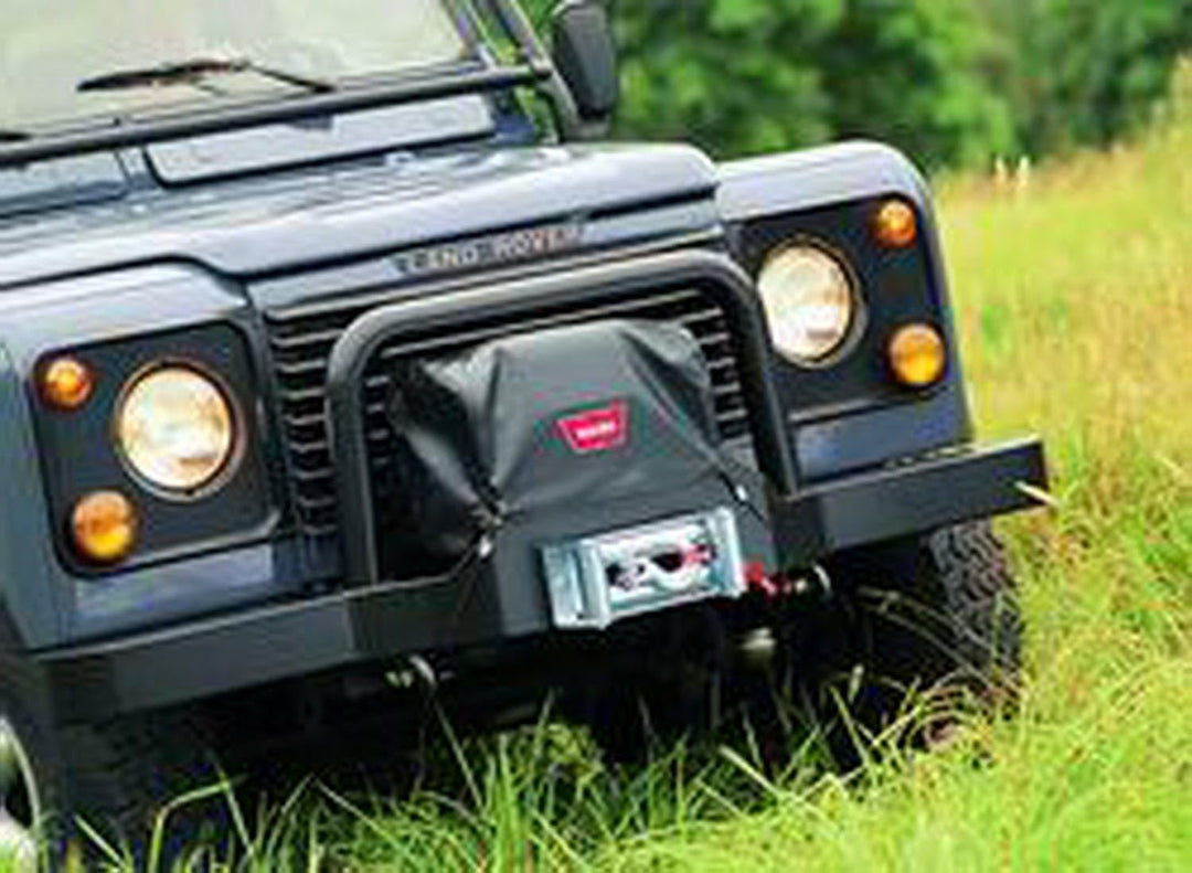 WARN 13917 Weiche Windenabdeckung mit Bungee-Schnurverschlüssen für 9.5ti und XD9000i Winden, schwar