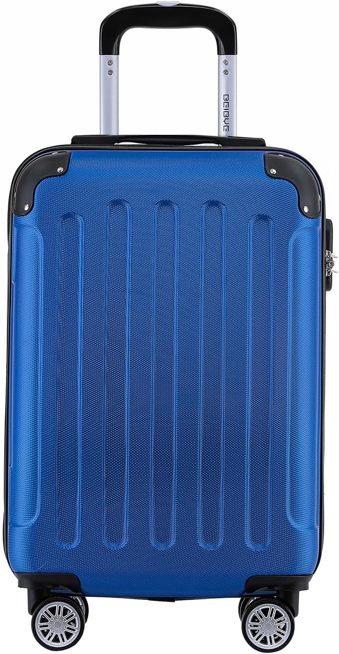 BEIBYE- Hartschalenkoffer Koffer Trolley Rollkoffer Reisekoffer Zahlenschloss 4 Zwilings-Rollen (Dia