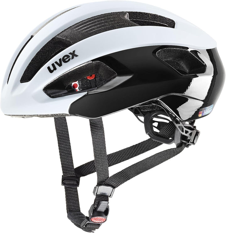 Uvex Rise CC Rennrad Fahrrad Helm matt Light blau/schwarz 2024 52-56 cm, 52-56 cm