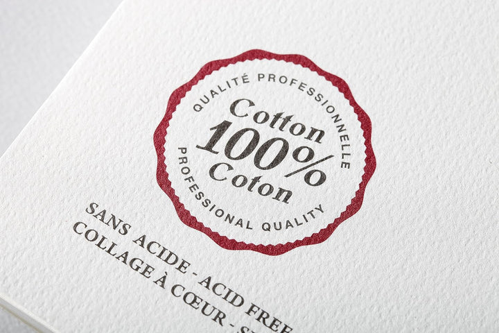 Clairefontaine 975952C - Aquarellblock Fontaine DIN A3 29,7x42cm, mit 12 Bogen 300g Torchon/Rau, zwe