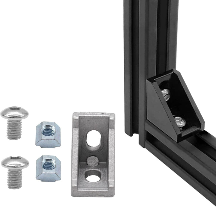 26 Stück Aluwinkel 20x20 Nut 6 Aluwinkel für Aluprofil 20x20 von iMetrx, 2028 Silber