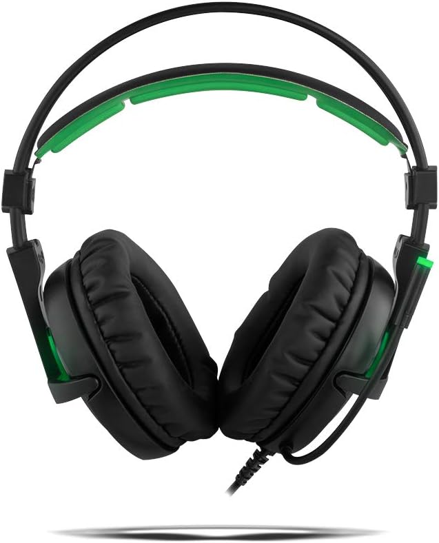 BG Xonar-X6 Binaural Headset, Schwarz, Grün, Kopfhörer – Kopfhörer (Spielkonsole/PC/Spiele, Binaural