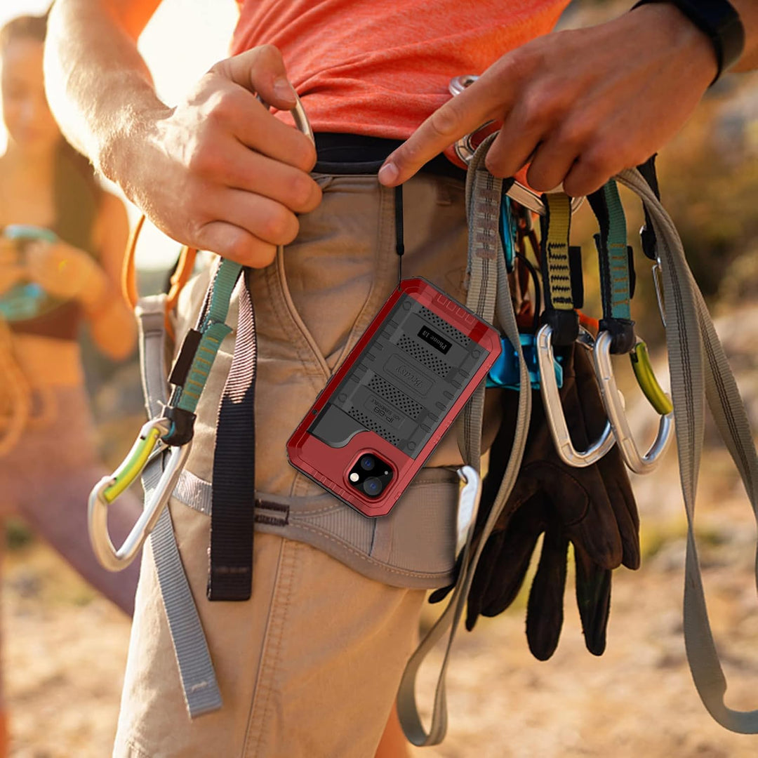 Beeasy für iPhone 13 Wasserdicht Outdoor Hülle (6,1"), Stossfest Panzerhülle Militär 360 Grad Schutz