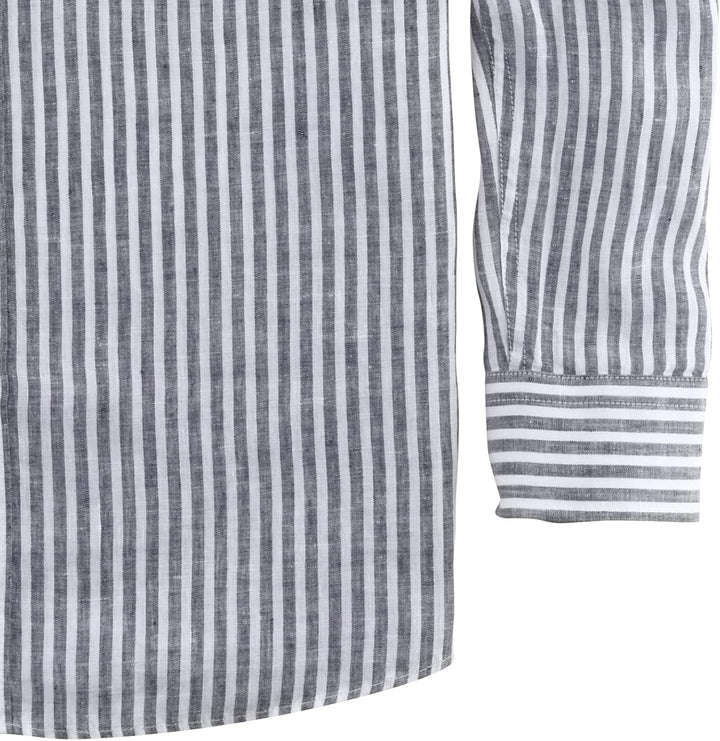 OLYMP Herren Freizeithemd Langarm Casual,Streifen,modern fit,Button-Down-Kragen S Marine 18, S Marin