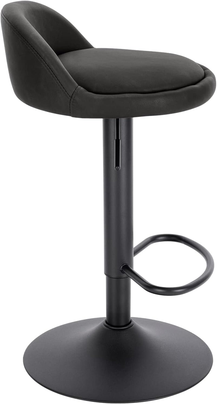 EUGAD Barhocker 2er Set 360° Drehstuhl Barstuhl mit Rückenlehne Fussstütze 120kg belastbar höhenvers