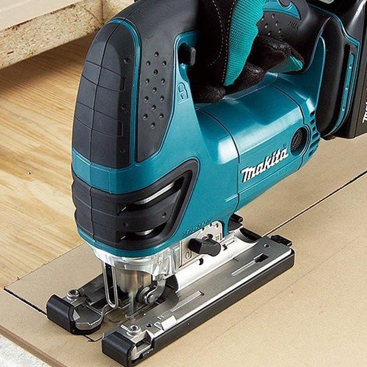 Makita DJN161RTJ Knabber 18 V, 2 Akkus und Ladegerät im Makpac, 350 W, Türkisschwarz, 2 x 5,0 Ah, 1,