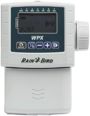 RainBird Beregnungscomputer, Steuergerät Typ WPX2 - 2 Stationen, 9 V Batteriebertrieb, grau, 14 x 8.