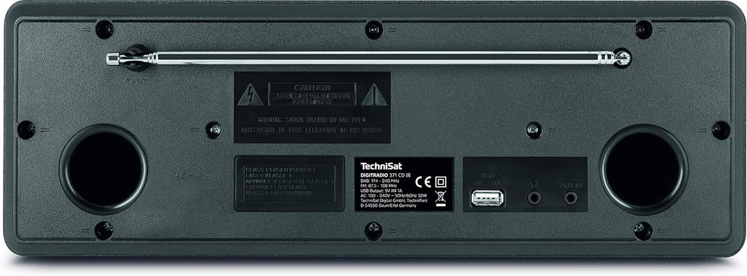 TechniSat DIGITRADIO 371 CD IR - Stereo Internetradio (DAB+, UKW, CD-Player, WLAN, Bluetooth, Farbdi