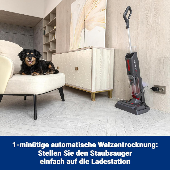 Atvel F16 Ultimate Smart kabelloser, Leichter Nass-Trocken-Staubsauger mit Dual-Tank Design und Mopp