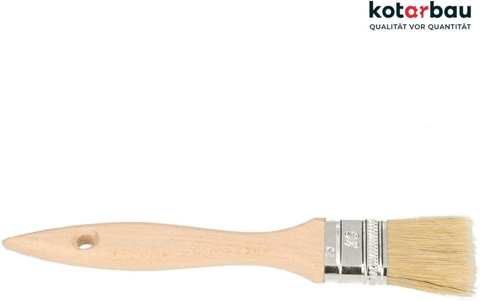 KOTARBAU Farbpinsel Mit Holzgriff Alle Grössen Flachpinsel Beizen Lasur Farben Malerpinsel Streichen