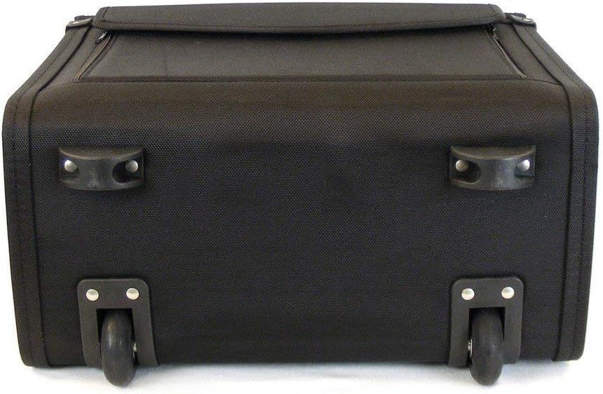Aktenkoffer Trolley Pilotenkoffer Laptop 2 Rollen Koffer Schwarz 46 cm Bowatex