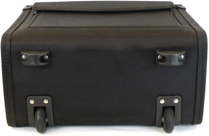 Aktenkoffer Trolley Pilotenkoffer Laptop 2 Rollen Koffer Schwarz 46 cm Bowatex