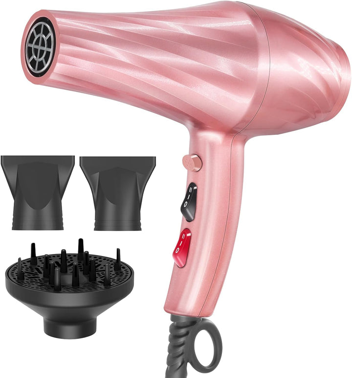 Jooayou Profi Fön Ionen Haartrockner 3000W Föhn mit Diffusor (3 Hitze-und 2 Geschwindigkeiten + Kühl