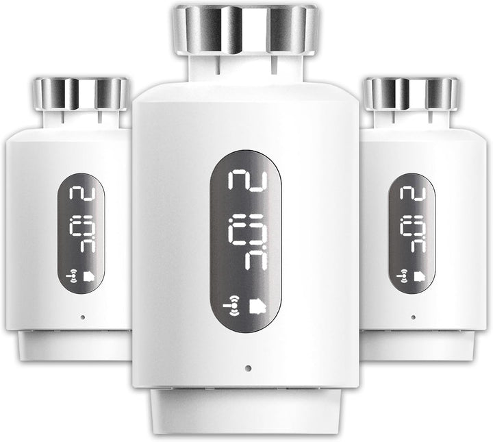 Smart Heizkörperthermostat mit APP ANTELA Digitales Display zur Kontrolle der Heiztemperatur, Kompat