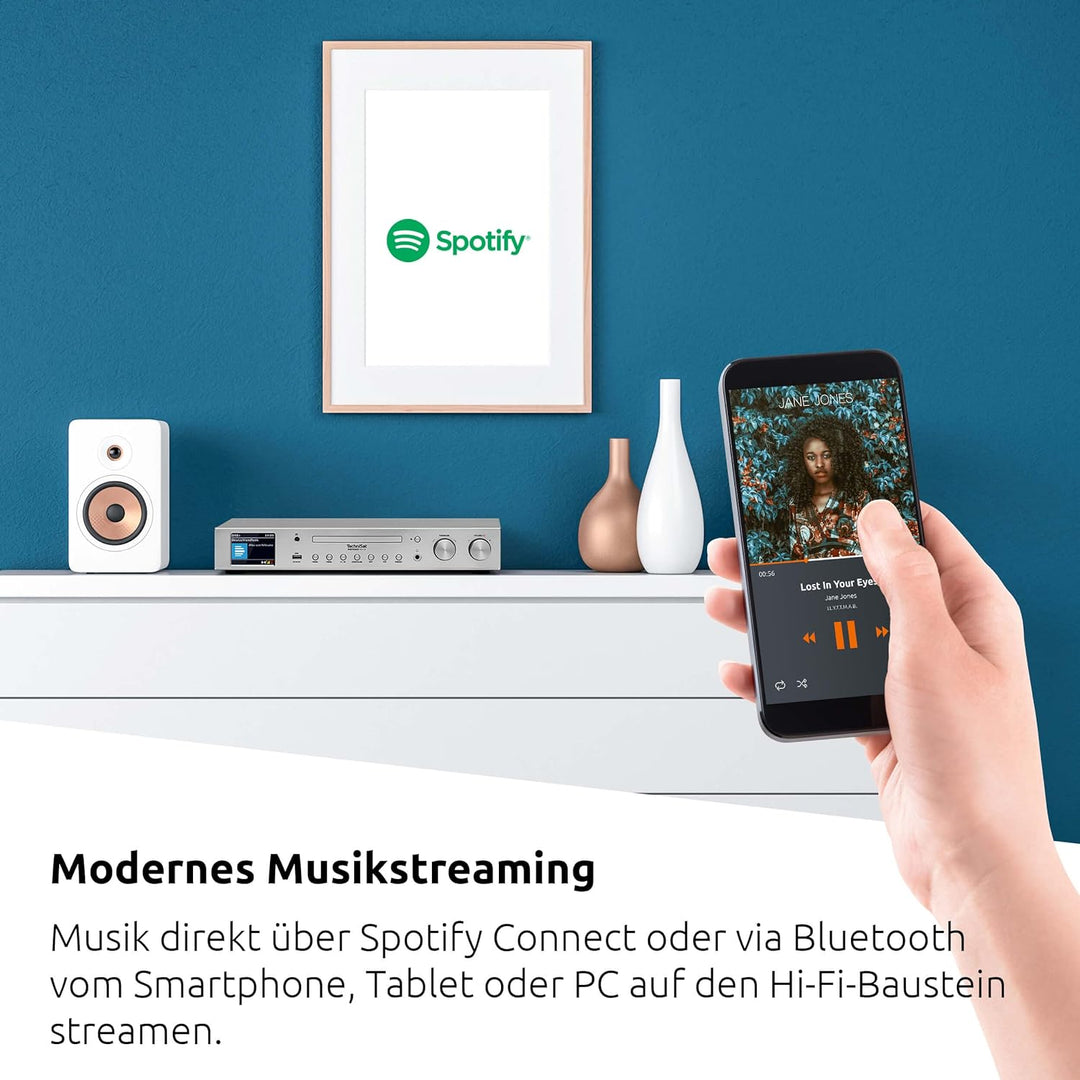 TechniSat DIGITRADIO 143 CD (V3) – Digital HiFi-Tuner, Internetradio (DAB+, UKW, Bluetooth-Audiostre