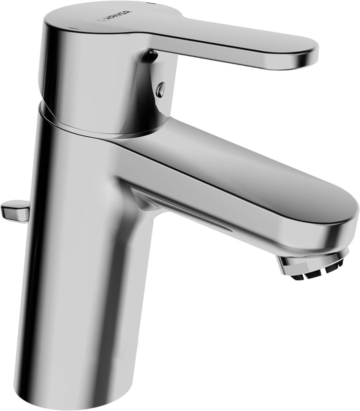 Hansa Waschtisch-Einhebelmischer HANSAPRIMO XL 49381103 mit Bedienungshebel, mit Garnitur, Auslauf 1