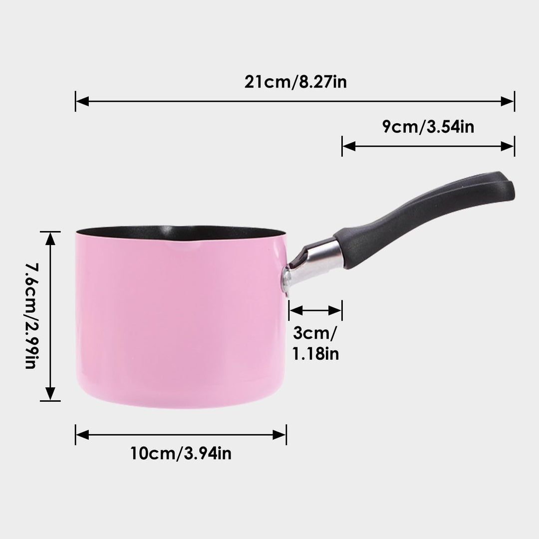 Tomotato Mini Milchtopf, Antihaft Stocktopf Praktischer Suppentopf Bunter Kochtopf zum Erhitzen klei