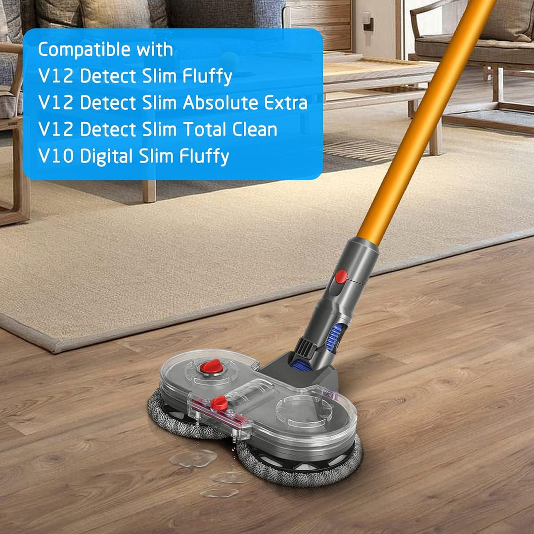DrRobor Elektrischer Wischaufsatz für Dyson V12 Detect Slim, Wischmopp Aufsatz für Dyson V12 Slim St