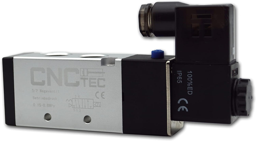 Pneumatikventil Magnet- Wegeventil 5/2 Wege 3/8" (5/2 Wege 3/8" 24 Volt DC) 5/2 Wege 3/8 24 Volt Dc,