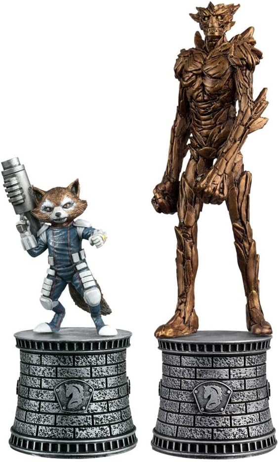 Marvel Comics Chess Collection Double Special Edition Groot & Rocket Racoon