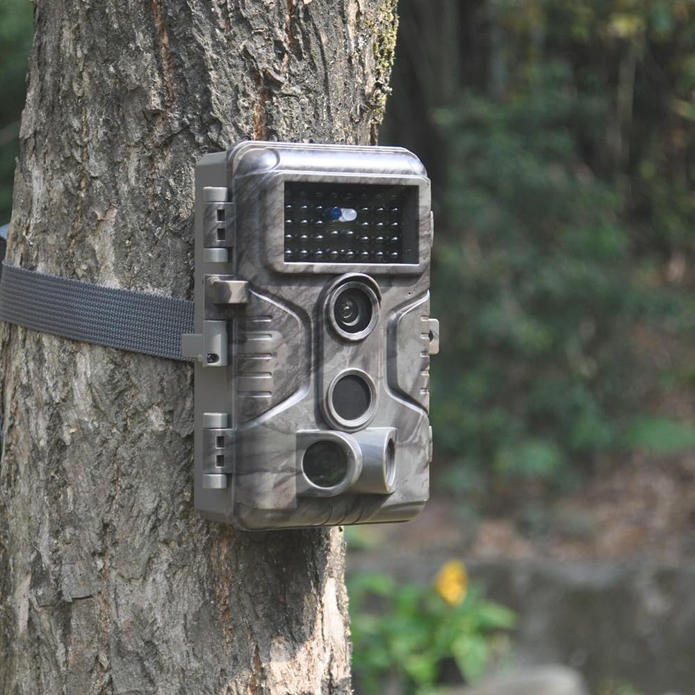 GardePro A3S Wildkamera 48MP 1296P H.264 Video Wildtierkamera mit Klarer 30M No Glow Infrarot, 0.1s