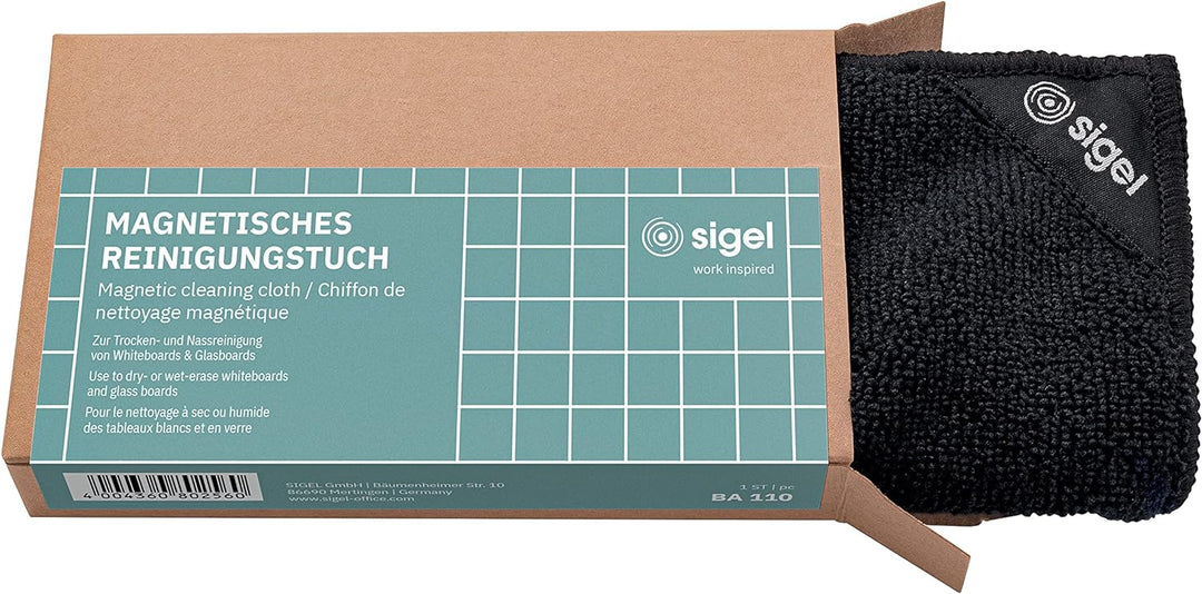 SIGEL BA311 Starterset - für Whiteboards und Glas-Magnetafeln - 4 Board-Marker, 4 Holz-Magnete, Eras