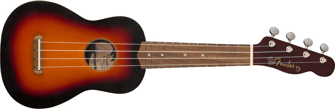 Fender Venice Soprano Ukulele, Walnut Fingerboard - 2 Color Sunburst 2-farbiger Sunburst Venice Sopr