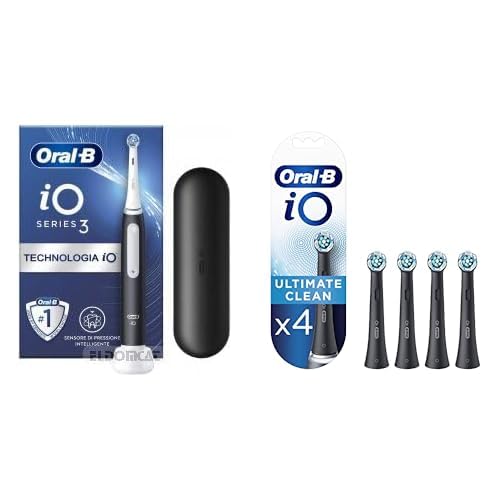 Oral-B iO Series 3 Elektrische Zahnbürste/Electric Toothbrush + 4 iO Ultimative Reinigung Aufsteckbü