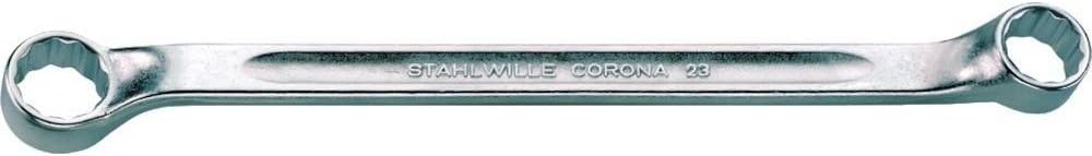 STAHLWILLE 23 17 X 19 41071719 Doppelringschlüssel Corona SW.17 x 19 mm L.250 mm, 17 X 19 mm