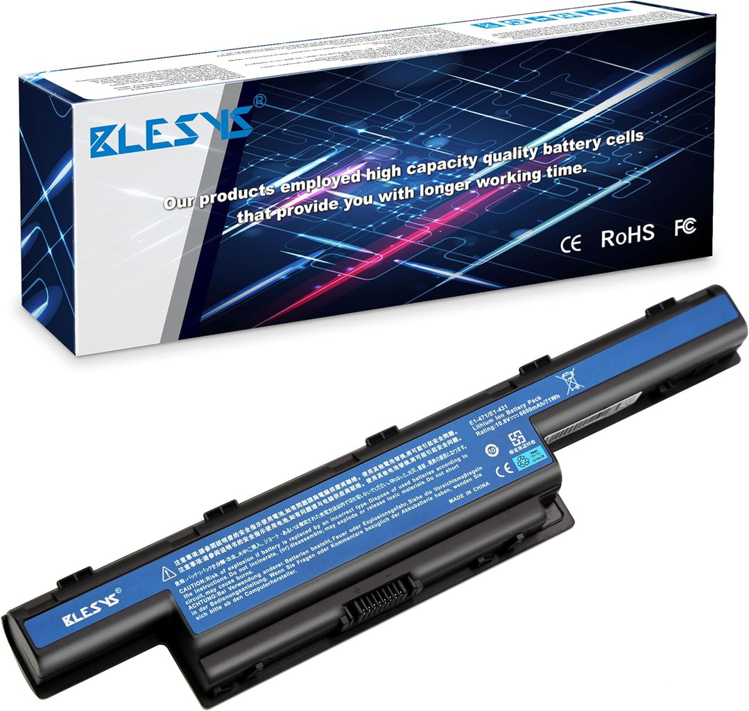 BLESYS 9-Zellen 71Wh Laptop Akku fĂŒr Acer Aspire E1-421 E1-431 E1-471G E1-521 E1-531G E1-571 E1-571G