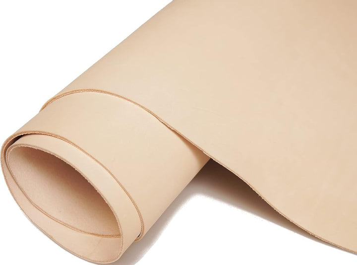QMYBROW Lederblätter, Veg Tan Leder, natürliches pflanzlich gegerbtes Leder,Werkzeugleder zum Bastel