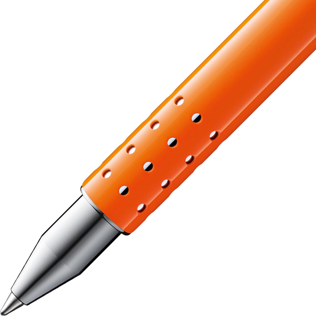 LAMY swift Tintenroller aus Edelstahl in Lack-Finish neonorange - ohne Verschlusskappe mit versenkba