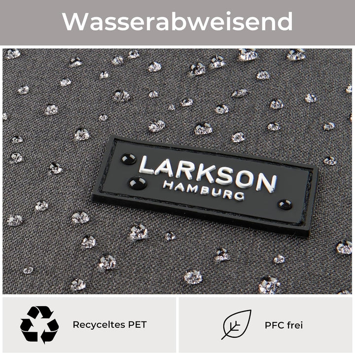 LARKSON Fahrradtaschen für Gepäckträger Damen & Herren Anthrazit - Tammo Bike - 2 in 1 Fahrrad Tasch