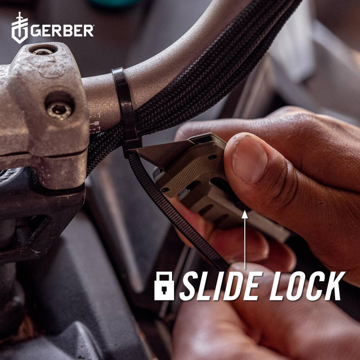 Gerber Multi-Tool mit 8 Funktionen, Prybrid-Utility G10, Multifunktionswerkzeug mit Cuttermesser, Br