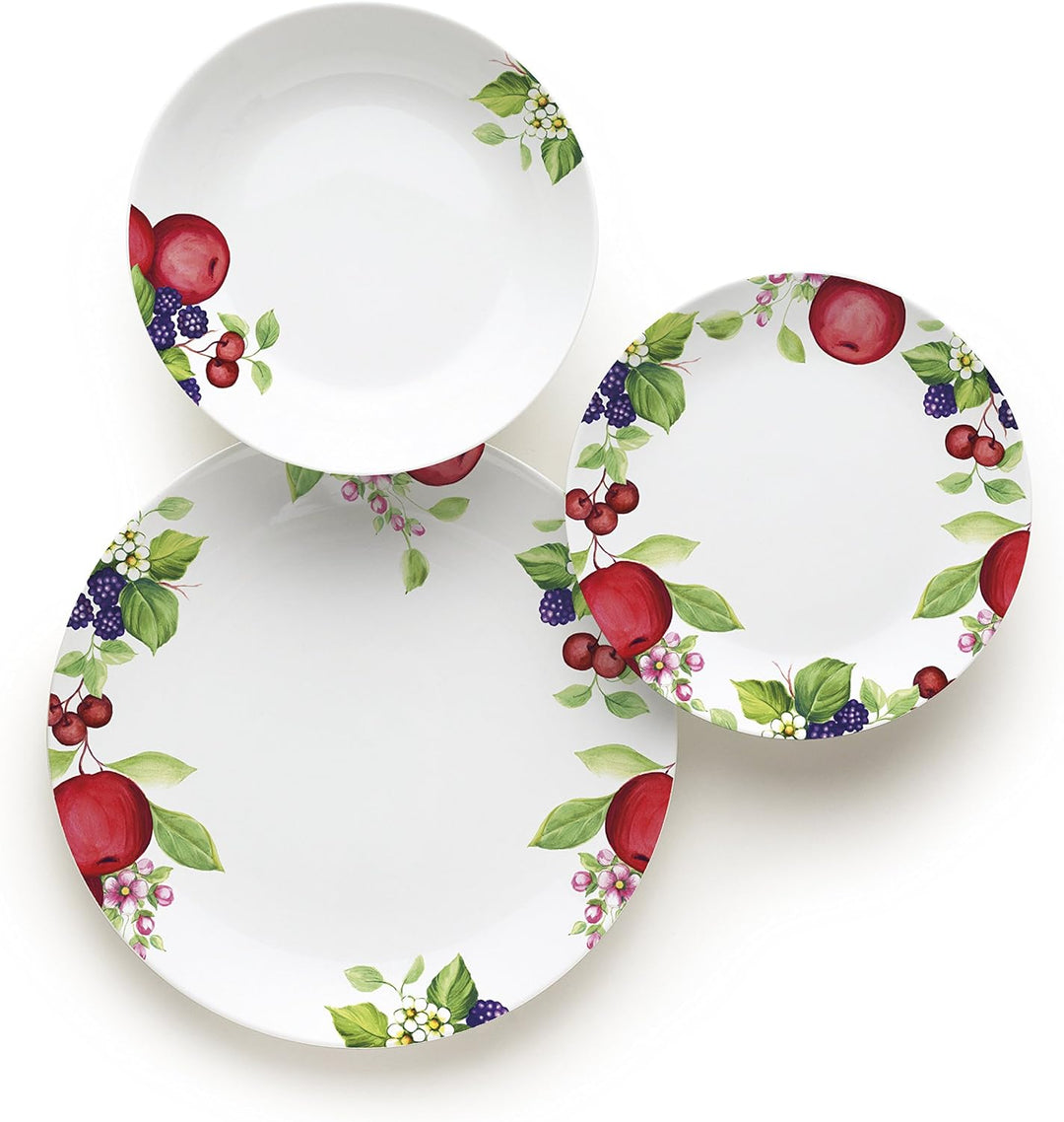 Excelsa Brunch Time Geschirr 18er Set Apple weiss/Mehrfarbig
