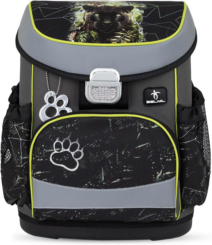 Belmil Mini-Fit Schulranzen Set 4 -teilig (405-33/AG/S) (Black Panther), Black Panther