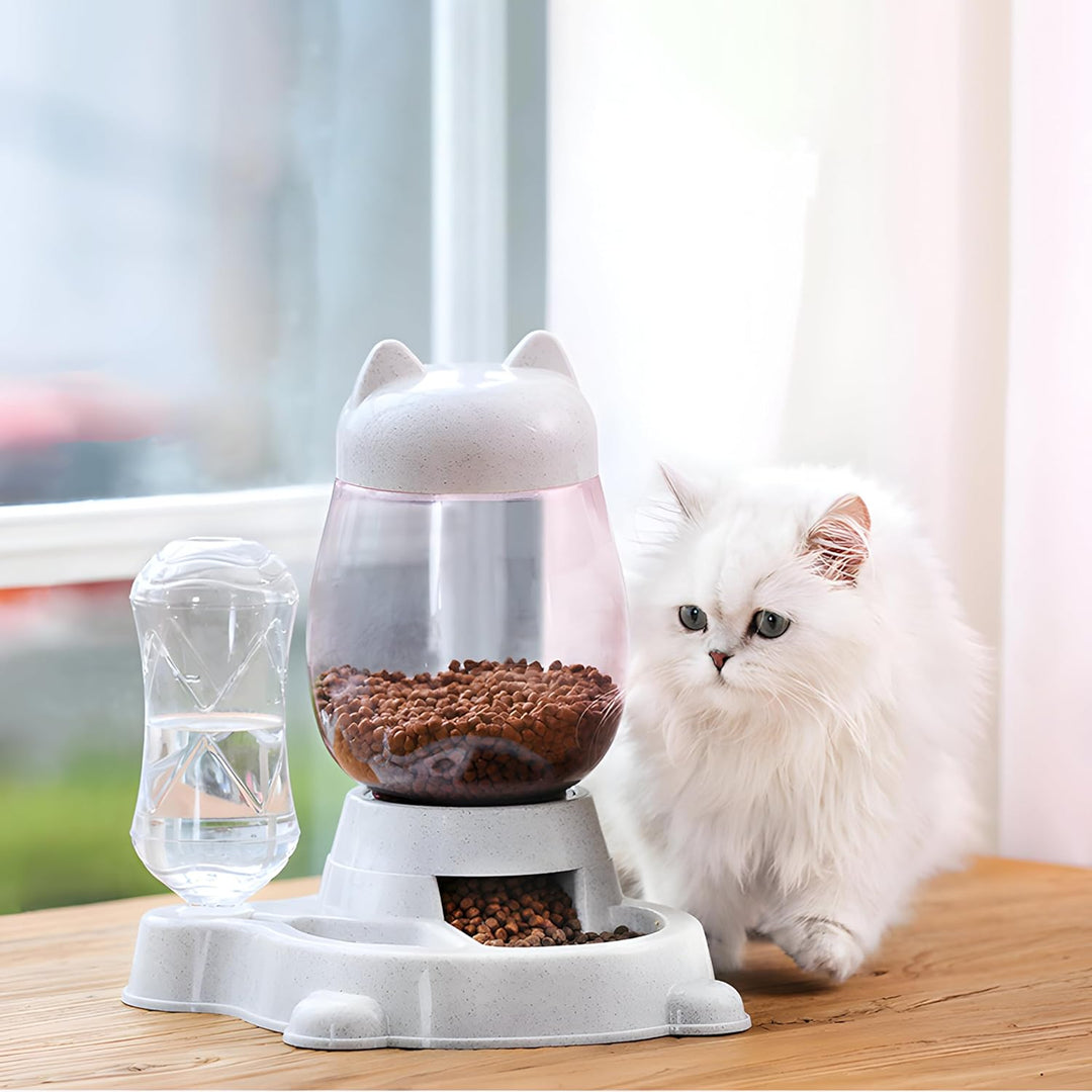 Retoo Futterspender Futterautomat Hunde, Katze, Automatischer, Futterspender Katze, Pet, Feeder, Mit